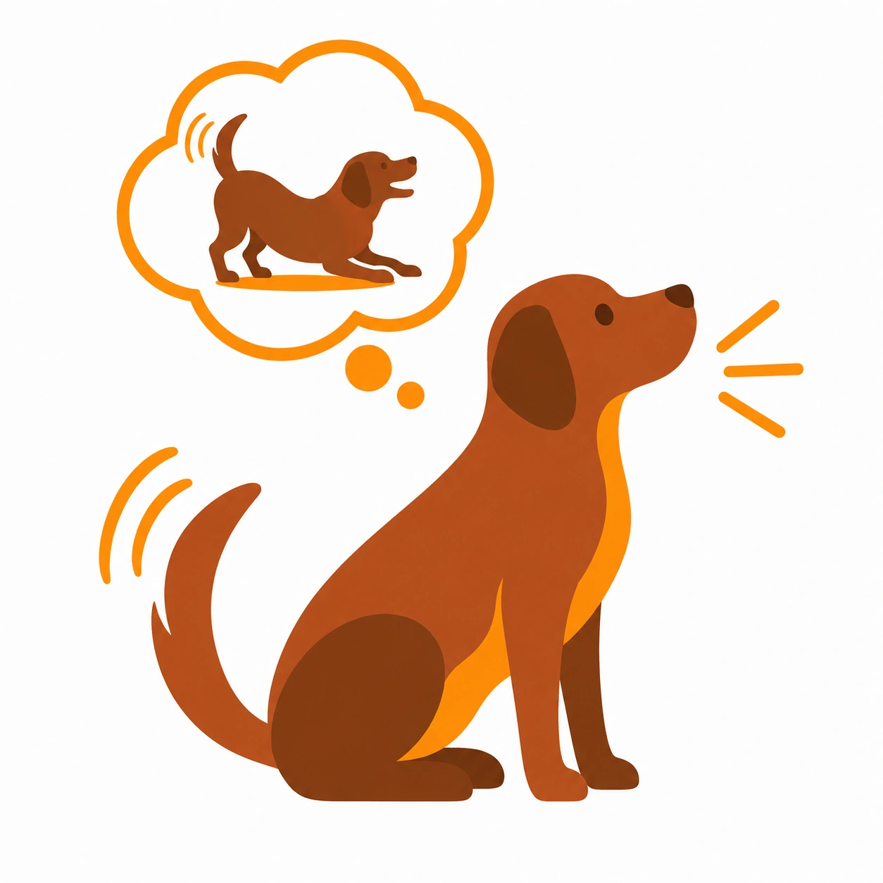Dog behavior category icon