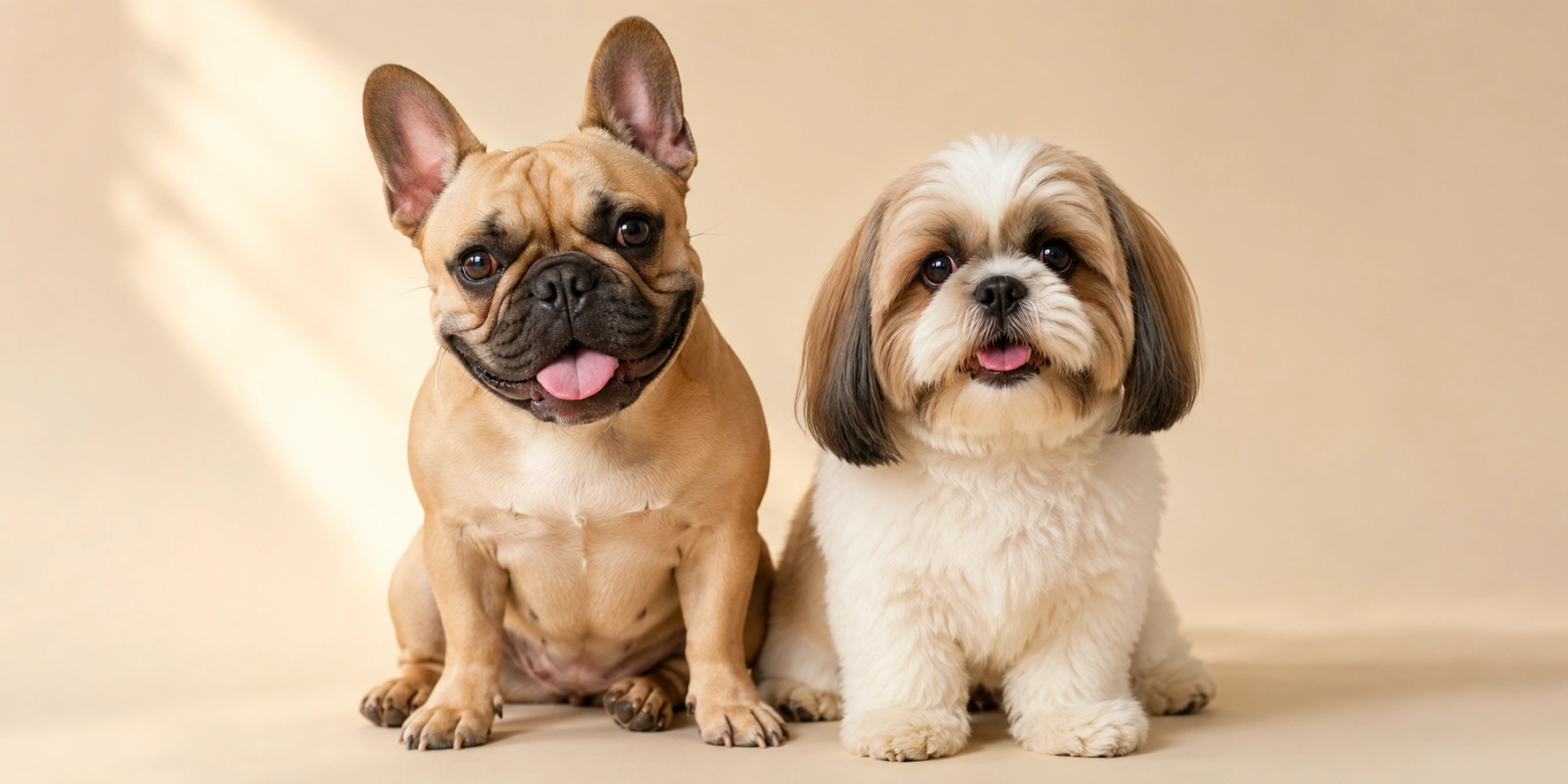 Small dog breeds like French Bulldog and Shih Tzu